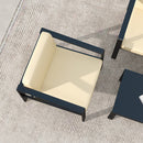 Outdoor Patio Furniture Single Armchair with Cushions in stripe for Restaurant Outdoor courtyard Garden Open-air balcony Poolside,Black aluminum fram,Modern Design - Atlantic Fine Furniture Inc