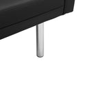 Square arm sleeper sofa BLACK PU ***Not available for sale on Walmart*** - Atlantic Fine Furniture Inc