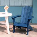 HDPE Adirondack Chair Sunlight Resistant no-Fading Snowstorm Resistant Outdoor Chair Patio Adirondack Chairs Ergonomic Comfort Widely Used for Fire Pits Decks Gardens Campfire Chairs-Blue - Atlantic Fine Furniture Inc