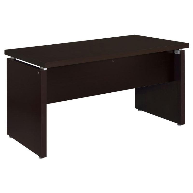 Skylar - L-Shape Desk With Mobile File Cabinet - Cappuccino