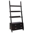 Colella - 5-Shelf Storage Ladder Bookshelf - Cappuccino - Atlantic Fine Furniture Inc
