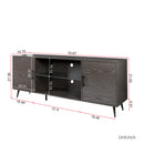 TV Stand Mid-Century Wood Modern Entertainment Center Adjustable Storage Cabinet TV Console for Living Room - Atlantic Fine Furniture Inc
