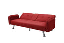 SLEEPER SOFA RED COLOR FABRIC（same as W22339670。Size difference, See Details in page.） - Atlantic Fine Furniture Inc