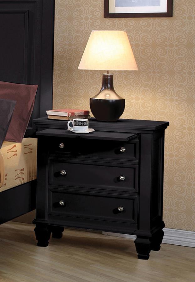 Sandy Beach - 3-drawer Nightstand - Atlantic Fine Furniture Inc