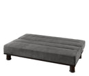 Gray Microfiber Upholstered Elegant Lounger 1pc Solid Wood Plywood Frame Foam Padded Cushions Sofa Sleeper - Atlantic Fine Furniture Inc
