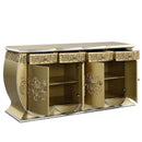 Bernadette - Server - Gold Finish - Atlantic Fine Furniture Inc