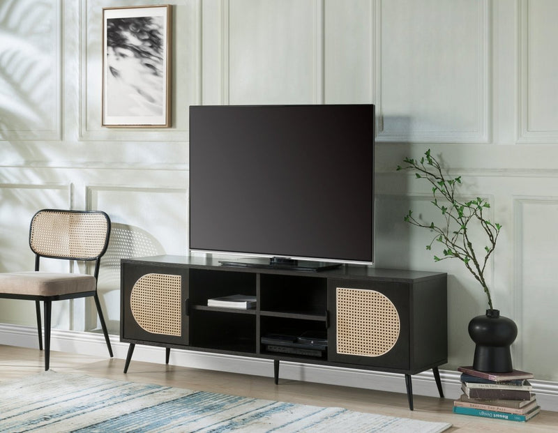 ACME Colson TV Stand, Black Finish LV01080 - Atlantic Fine Furniture Inc