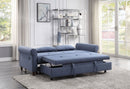 ACME Nichelle Sleeper Sofa, Blue Fabric 55565 - Atlantic Fine Furniture Inc
