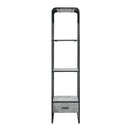 ACME Raziela Side Pier, Concrete Gray & Black Finish LV01144 - Atlantic Fine Furniture Inc