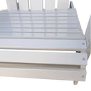 Outdoor or indoor  Wood Reclining Adirondack chair  White - Atlantic Fine Furniture Inc