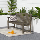 Renaissance Outdoor Patio 5-foot Hand-scraped Wood Garden Bench - Atlantic Fine Furniture Inc