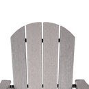 Adirondack Chair Holder HDPE Patio Chairs Weather Resistant Outdoor Chairs for Lawn, Deck, Backyard, Garden, Fire Pit, Plastic Outdoor Chairs -Gray - Atlantic Fine Furniture Inc