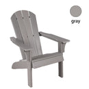 Adirondack Chair Holder HDPE Patio Chairs Weather Resistant Outdoor Chairs for Lawn, Deck, Backyard, Garden, Fire Pit, Plastic Outdoor Chairs -Gray - Atlantic Fine Furniture Inc