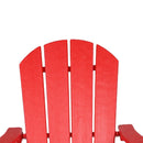 Adirondack Chair Holder HDPE Patio Chairs Weather Resistant Outdoor Chairs for Lawn, Deck, Backyard, Garden, Fire Pit, Plastic Outdoor Chairs - Red - Atlantic Fine Furniture Inc