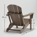 Classic Solid All-weather Folding HDPE Adirondack Chair - Atlantic Fine Furniture Inc