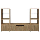 Tabby - 3 Piece TV Entertainment Center - Mango - Atlantic Fine Furniture Inc