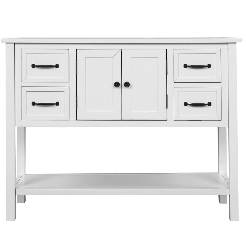 Modern Console Sofa Table For Living Room With Drawers
