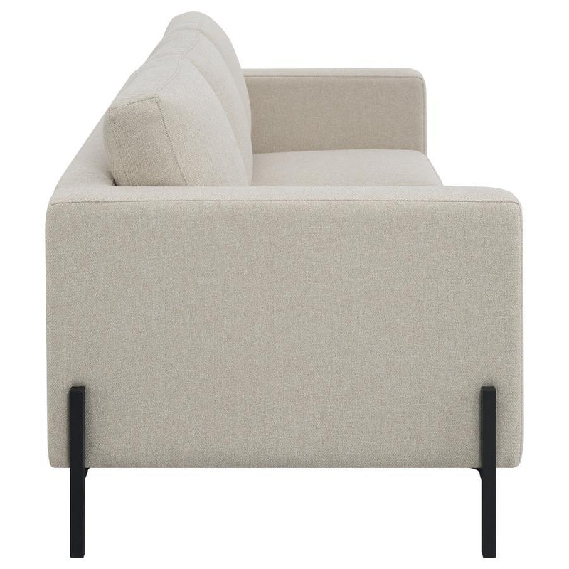 Tilly - Upholstered Track Arm Sofa - Oatmeal