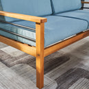 Gloucester Teak-like 4-Piece Patio Sofa - Atlantic Fine Furniture Inc