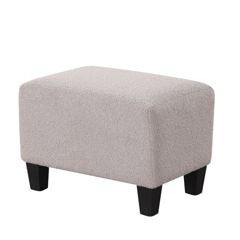 Swivel Accent Chair With Ottoman, Teddy Short Plush Particle Velvet Armchair, 360 Degree Swivel Barrel Chair With Footstool For Living Room, Hotel, Bedroom, Office, Lounge, Gray