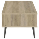 Welsh - 1-Drawer Engineered Wood Coffee Table Antique Pine - Distressed Pine - Atlantic Fine Furniture Inc