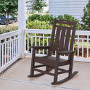 HDPE Rocking Chair, Brown - Atlantic Fine Furniture Inc