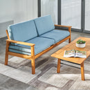 Gloucester Teak-like 4-Piece Patio Sofa - Atlantic Fine Furniture Inc