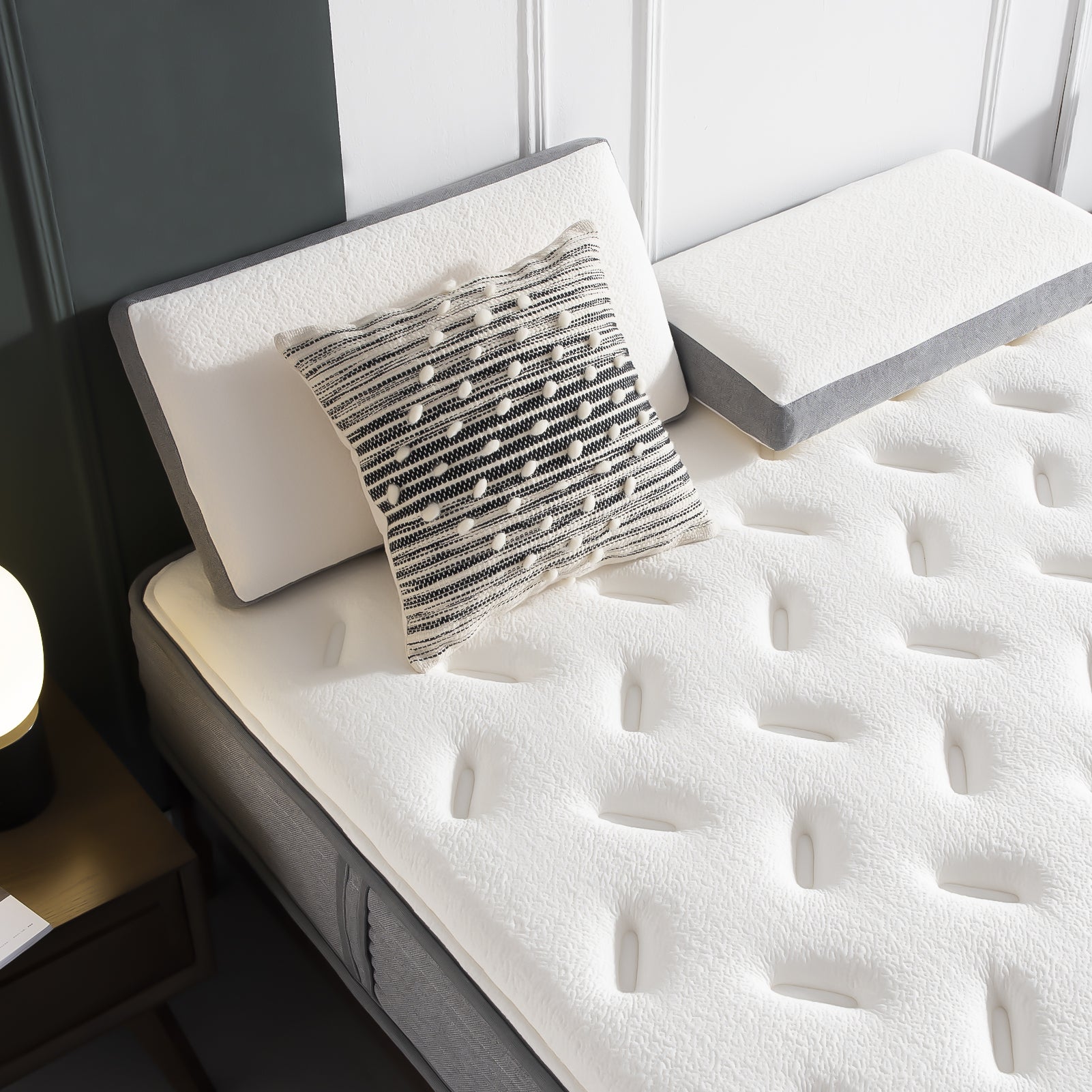 Twin XL Mattress, DIGLANT 10 Inch Hybrid Tight top Mattress, Memory Foam Pocket Spring Mattress Sleep Supportive & Pressure Relief, Medium Firm Feel Mattress in a Box, CertiPUR-US Certified - Atlantic Fine Furniture Inc