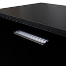 Black TV Stand for 70 Inch TV Stands, Media Console Entertainment Center Television Table, 2 Storage Cabinet with Open Shelves for Living Room Bedroom - Atlantic Fine Furniture Inc