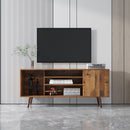 TV Stand Use in Living Room Furniture with 1 storage and 2 shelves Cabinet, high quality particle board,fir wood - Atlantic Fine Furniture Inc