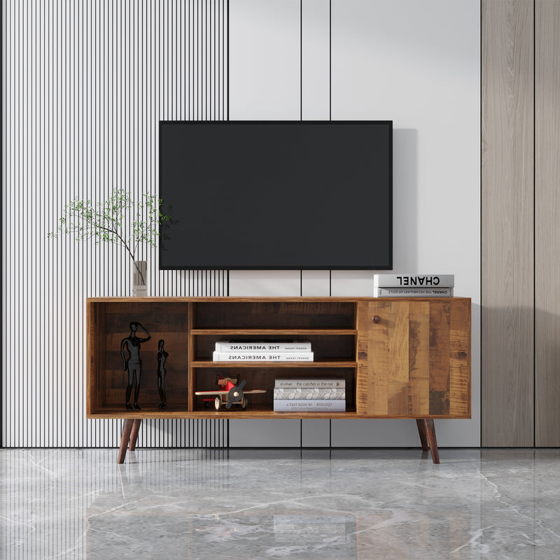 TV Stand Use in Living Room Furniture with 1 storage and 2 shelves Cabinet, high quality particle board,fir wood