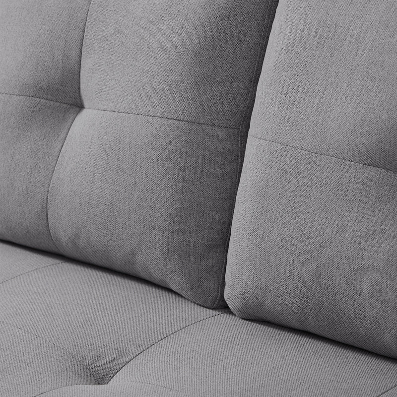 Orisfur. 81" Sleeper Sofa Bed Reversible Sectional Couch with Storage Chaise and Two Cup Holders for Living Room Furniture Set