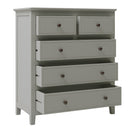 Gray Solid Wood 5 Pieces Full Bedroom Sets(bed+nightstand*2+chest+dresser）NEW - Atlantic Fine Furniture Inc