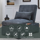 [Video] Welike 24.5"W Sleeper sofa bed, convertible chair 4 in 1 multifunctional folding sleeper sofa bed pull out sleeper sofa bed with adjustable backrest, single bed chair for small spaces - Atlantic Fine Furniture Inc