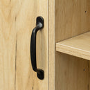 TV Stand ,Modern Wood Universal Media Console with Metal Legs, Home Living Room Furniture Entertainment Center,oak - Atlantic Fine Furniture Inc