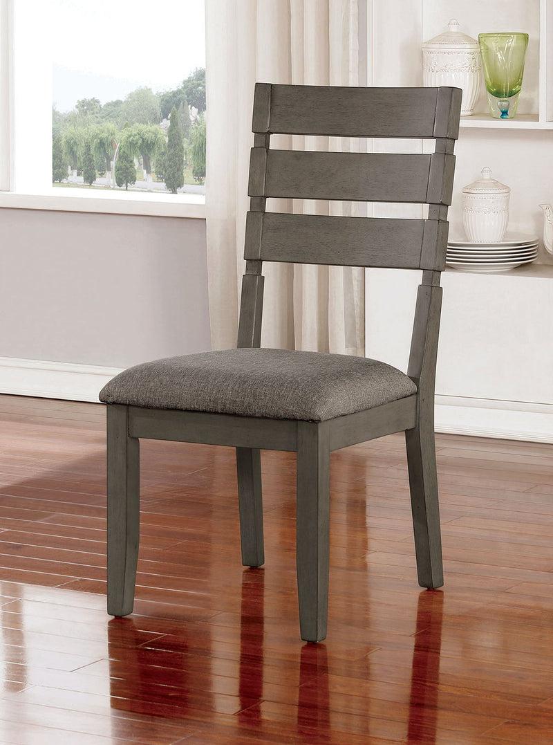 Viana - Side Chair (Set of 2) - Gray / Light Gray