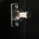 Black TV cabinet with color-changing light strip, suitable for living room, bedroom, etc - Atlantic Fine Furniture Inc