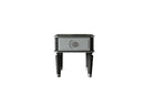 House - Beatrice End Table - Charcoal & Light Gray Finish - Atlantic Fine Furniture Inc