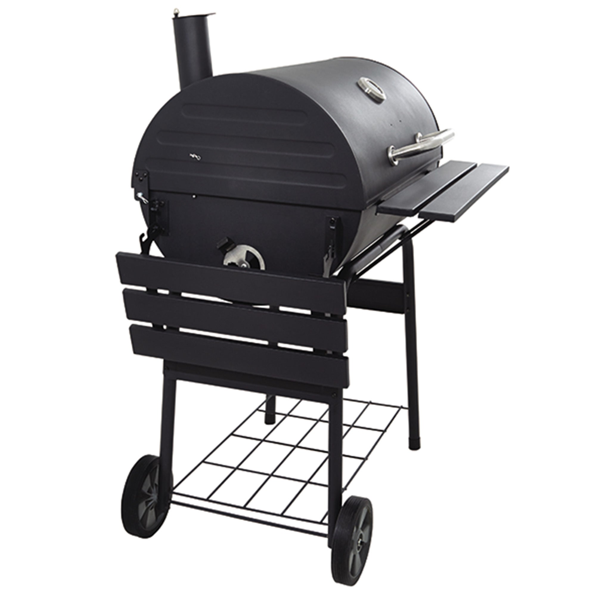 Multi-function Stainless Steel Charcoal 30" Barrel BBQ Grill Barbecue Smoker Barbecue Smokers Tool Kits  for Outdoor Picnic Patio Backyard Camping Cooking - Atlantic Fine Furniture Inc