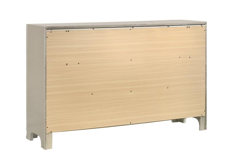 Salford - 7-Drawer Dresser - Metallic Sterling