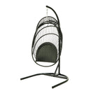 egg shape SINGLE SWING chair for garden patio - Atlantic Fine Furniture Inc