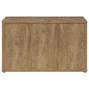 Pepita - 3 Door Engineered Wood Accent Cabinet - Mango Brown