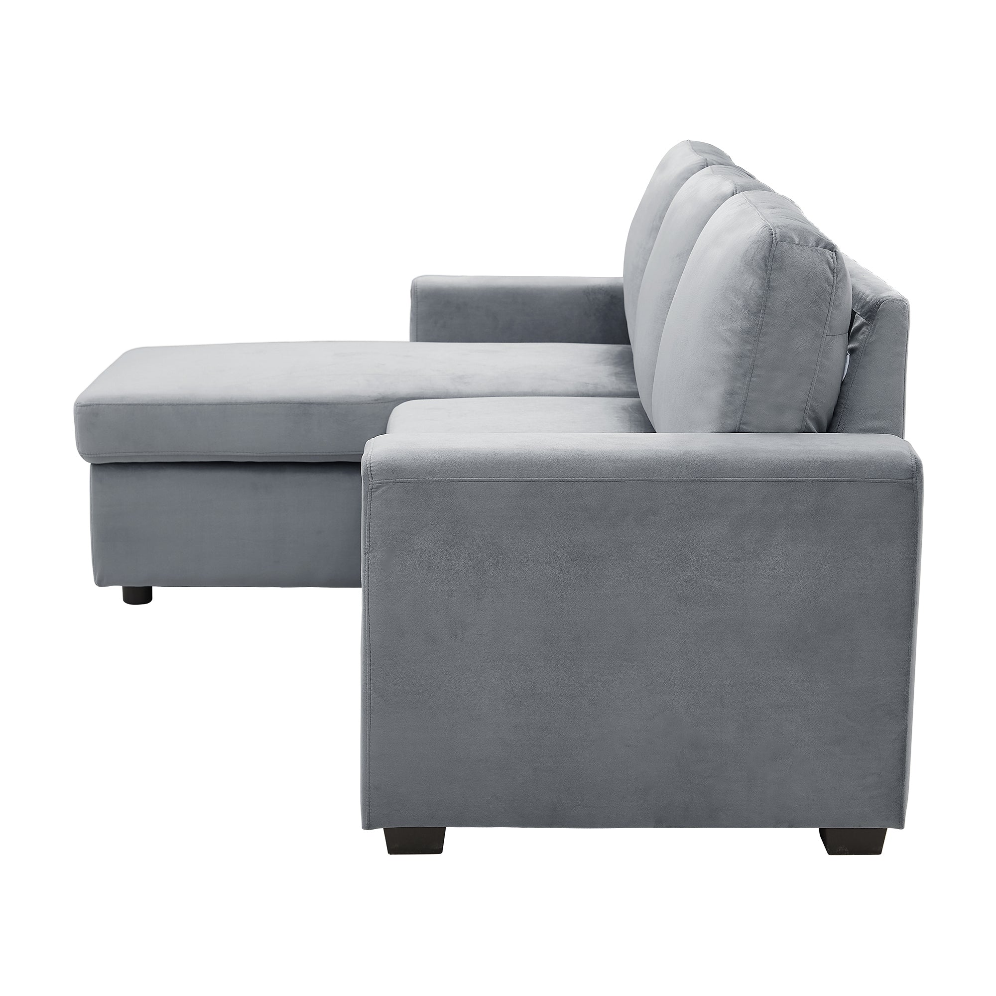 Orisfur. 83" Pull Out Sleeper Sofa Reversible L-Shape 3 Seat Sectional Couch with Storage Chaise for Living Room Furniture Set (Old SKU: SG000408AAA) - Atlantic Fine Furniture Inc