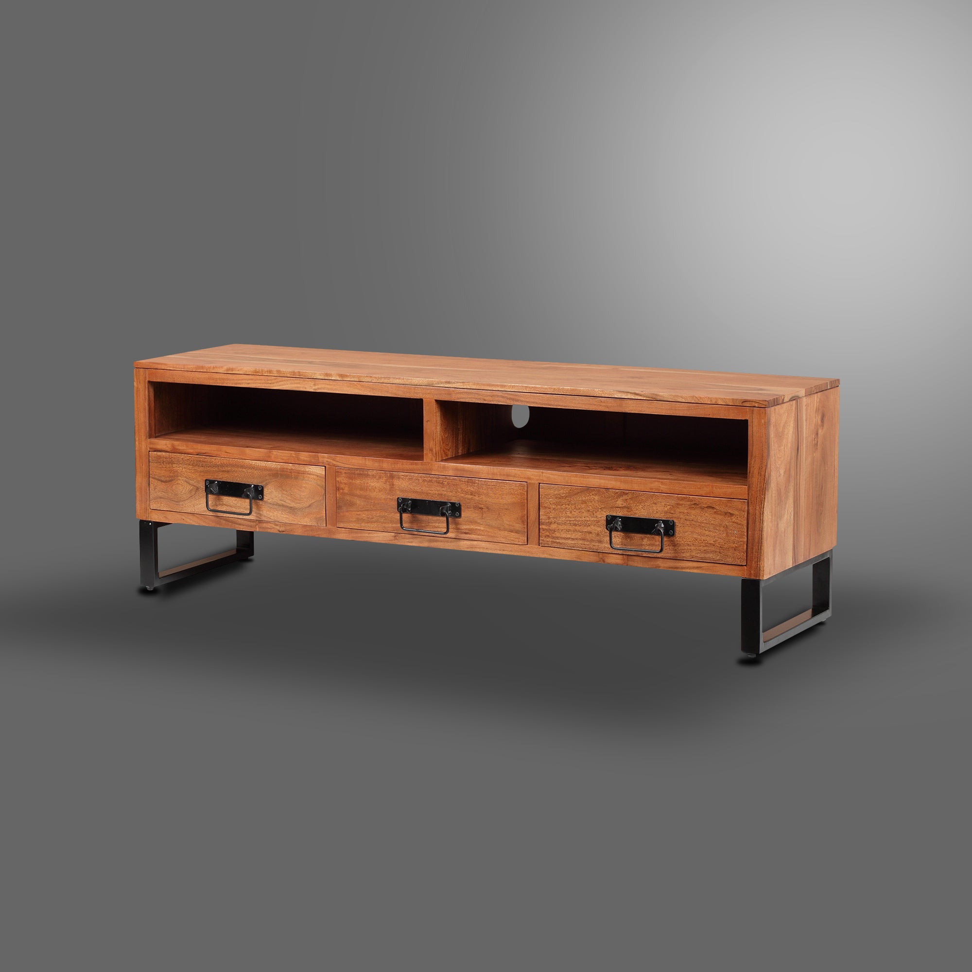 Solid Wood TV Stand for TVs up to 65" - Atlantic Fine Furniture Inc