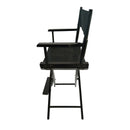 Casual Home Director\ - Atlantic Fine Furniture Incs Chair , Black Frame/Black Canvas，Suitable for adults, foldable style， 2pcs/set populus - Atlantic Fine Furniture Inc