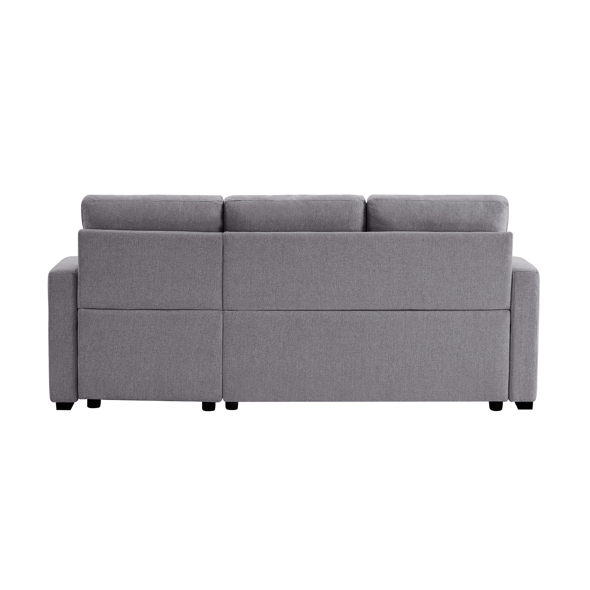 Orisfur. 81" Sleeper Sofa Bed Reversible Sectional Couch with Storage Chaise and Two Cup Holders for Living Room Furniture Set - Atlantic Fine Furniture Inc