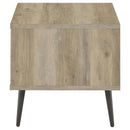 Welsh - Square Engineered Wood Side End Table Antique Pine - Distressed Pine - Atlantic Fine Furniture Inc