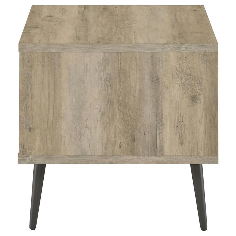 Welsh - Square Engineered Wood Side End Table Antique Pine - Distressed Pine