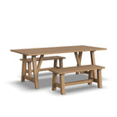 Trestle - Dining Table With 2 Benches