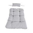 TOPMAX Patio Foldable Swing Chair Porch PE Wicker Egg Hanging Chair Hammock Chair w/Stand and Cushion for Outdoor Balcony Indoor Bedroom, Gray - Atlantic Fine Furniture Inc